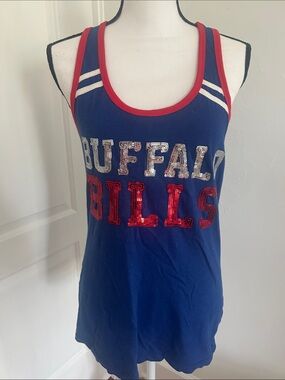 NFL Buffalo Bills Blue Sequin Tank Top